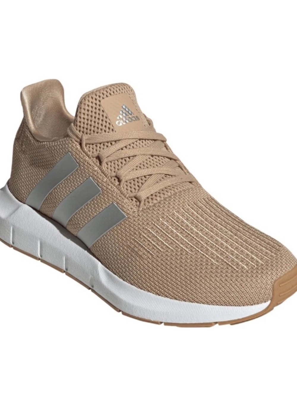 adidas Swift Run Lace Up  Womens Brown Sneakers Casual Shoes JR6896 New